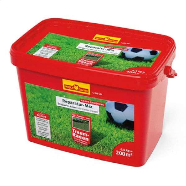Bild 1 von Wolf L 200 LM Strapazier-Rasen plus Aufbau-Dünger 200qm Eimer 6,4kg