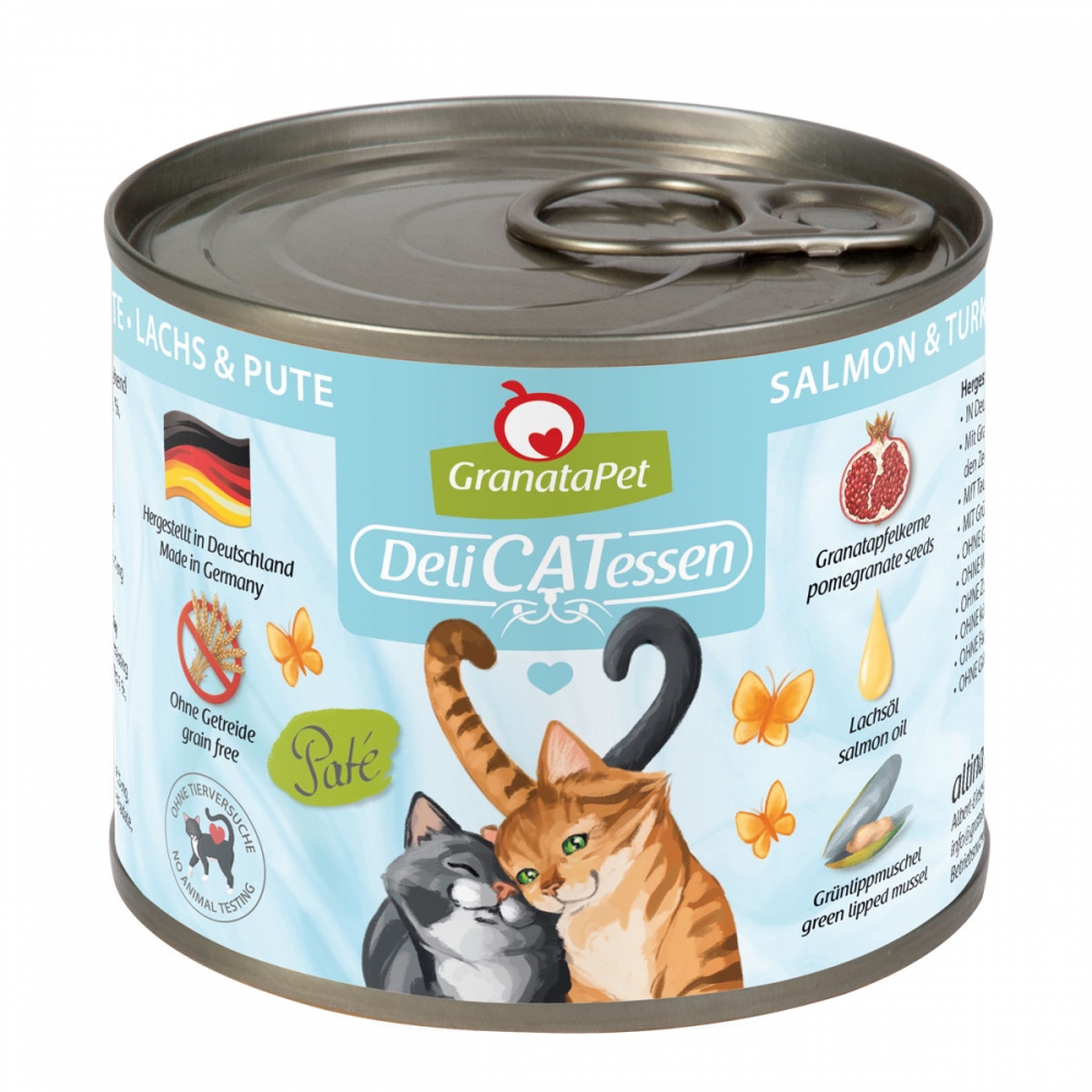 Bild 1 von GranataPet Delicatessen Dose Lachs & Pute  / (Variante) GranataPet Delicatessen Dose Lachs & Pute 200 g