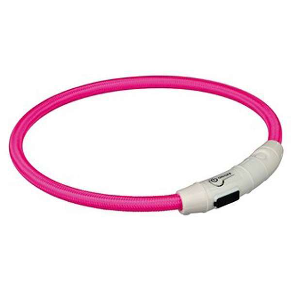 Bild 1 von Trixie Flash Leuchtring USB Pink  / (Variante) Trixie Flash Leuchtring USB Pink L-XL
