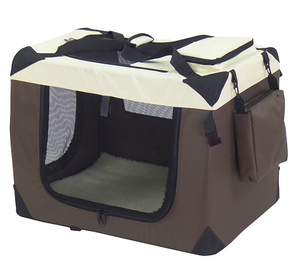 Bild 1 von Pet-Star Transport-Hütte, braun/beige  / (Variante) 90 x 61 x 65cm