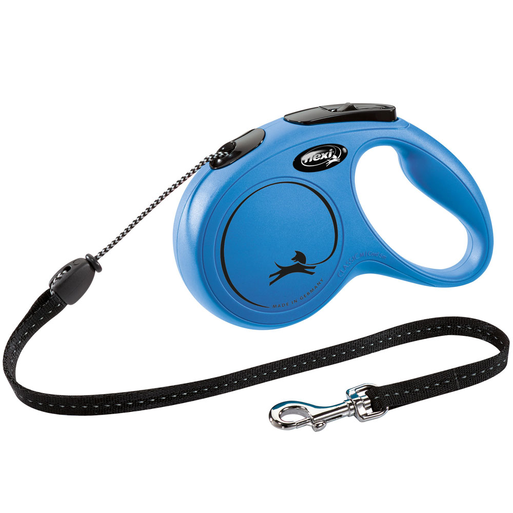 Bild 1 von FLEXI Rollleine New CLASSIC Seil - 5m, bis 20kg  / (Variante) Blau