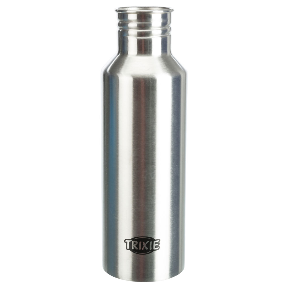 Bild 1 von Trixie Edelstahl-Flasche mit Trinknapf  / (Variante) Trixie Edelstahl-Flasche mit Trinknapf 750 ml