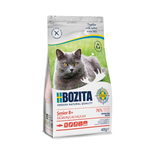 Bild 1 von Bozita Cat Senior 8+ Grain free Salmon  / (Variante) 400 g