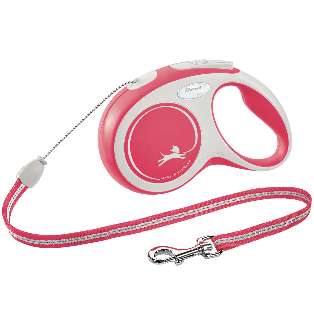 Bild 1 von FLEXI Rollleine New COMFORT Seil - 8m, bis 12kg  / (Variante) rot