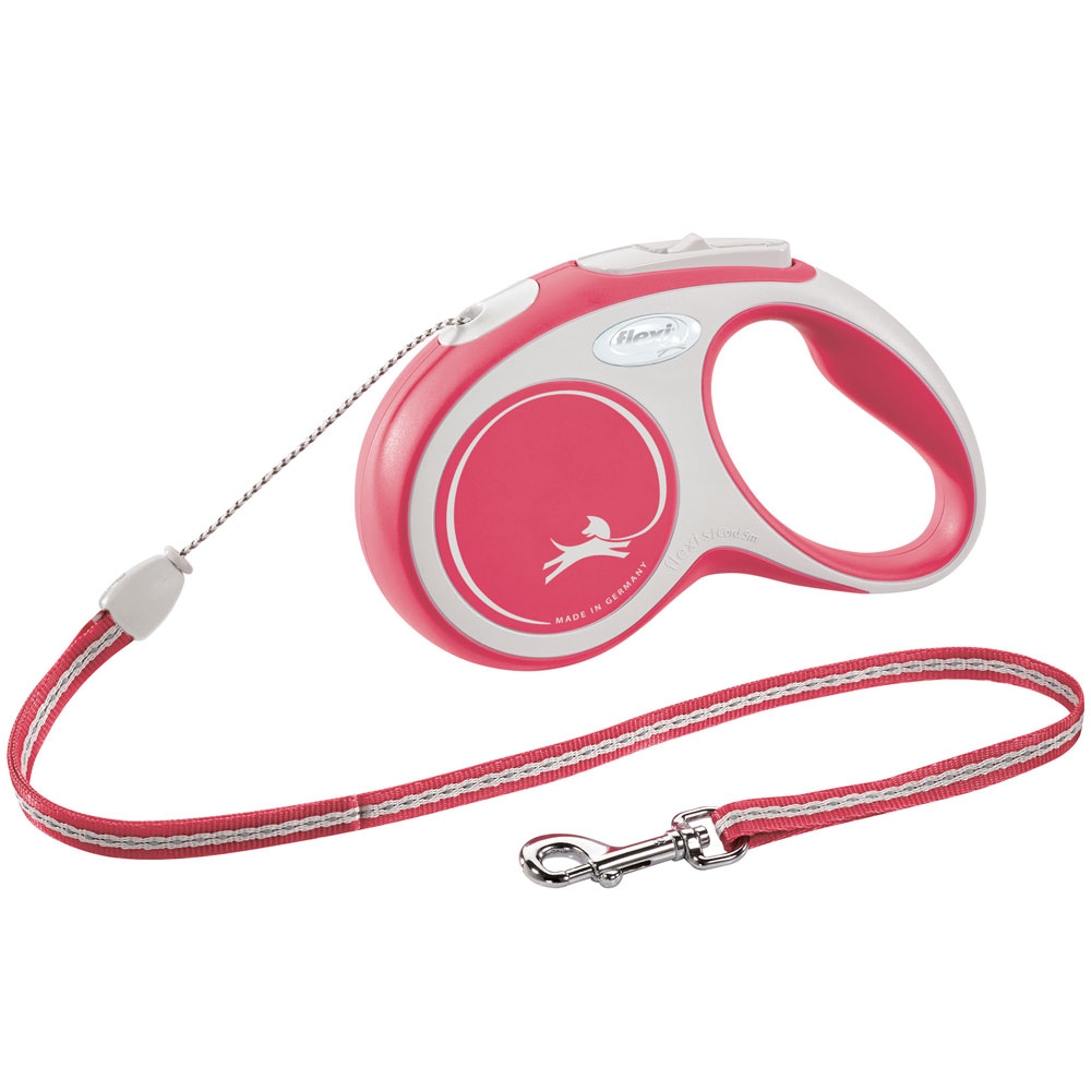 Bild 1 von FLEXI Rollleine New COMFORT Seil - 5m, bis 12kg  / (Variante) rot