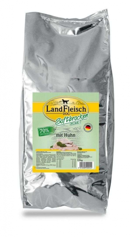Bild 1 von Landfleisch Softbrocken mit Huhn  / (Variante) Landfleisch Softbrocken mit Huhn 1,5 kg