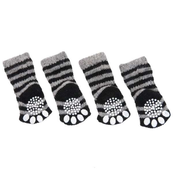 Bild 1 von Karlie Doggy Socks Hundesocken 4er Set - Schwarz/Grau  / (Variante) S