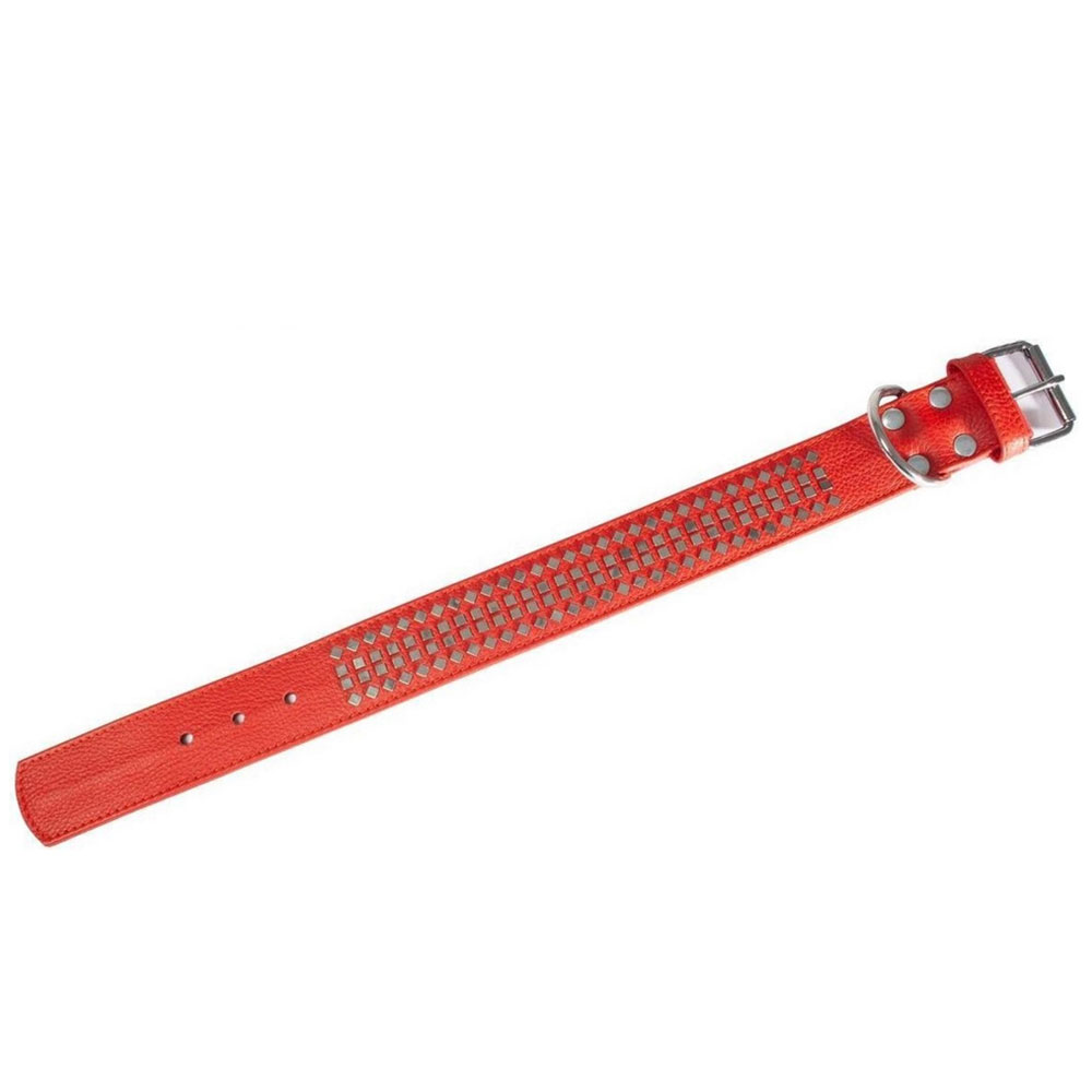Bild 1 von Karlie Vintage Halsband mit 4eck-Nieten 50mm - Rot