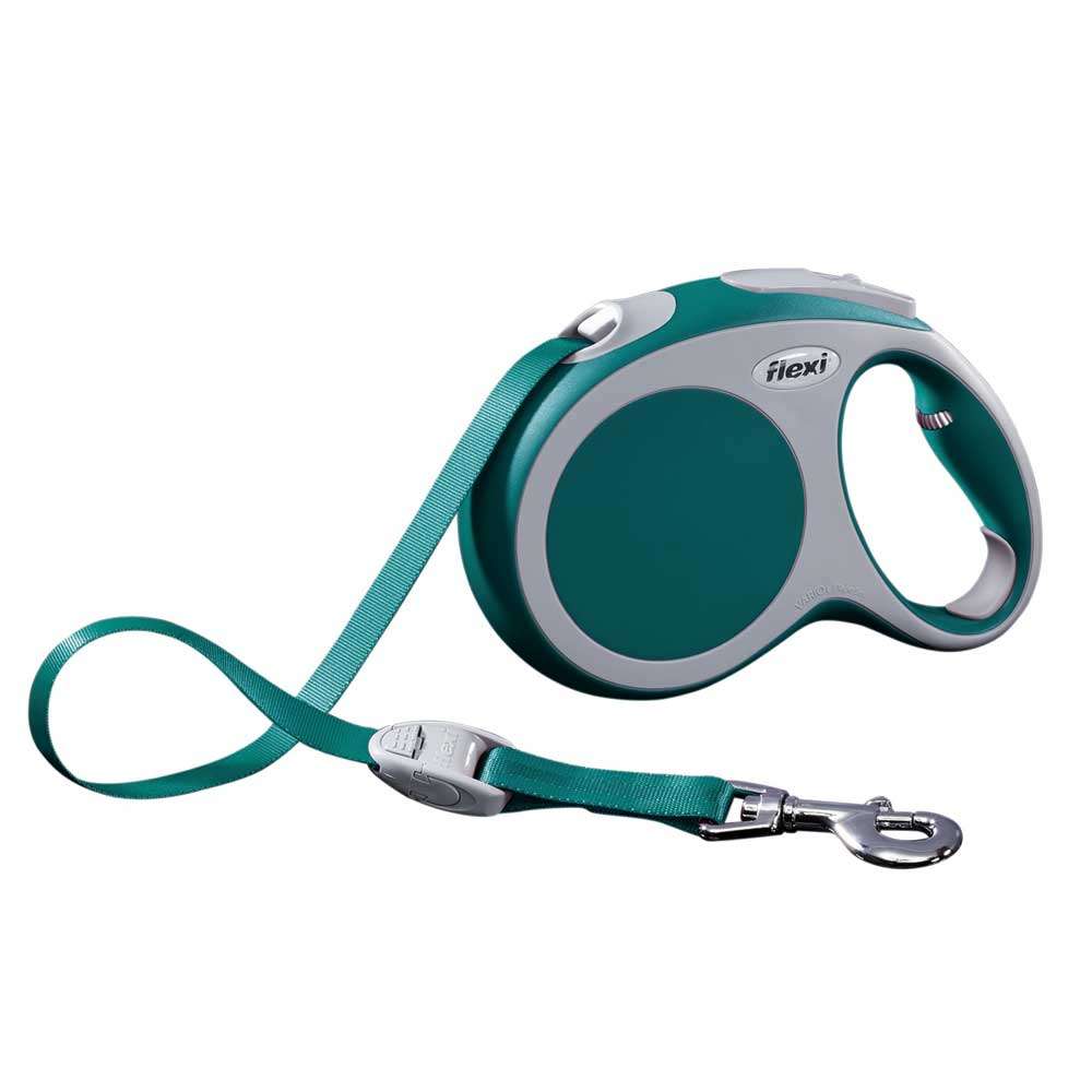 Bild 1 von Flexi VARIO Gurt-Roll-Leine - Größe L, 5m/bis 60kg  / (Variante) Türkis