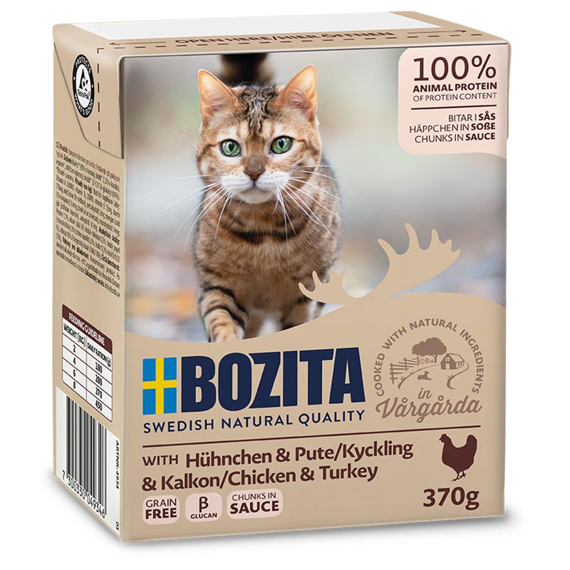 Bild 1 von Bozita Cat Tetra Recard Häppchen in Soße Huhn & Pute 370g
