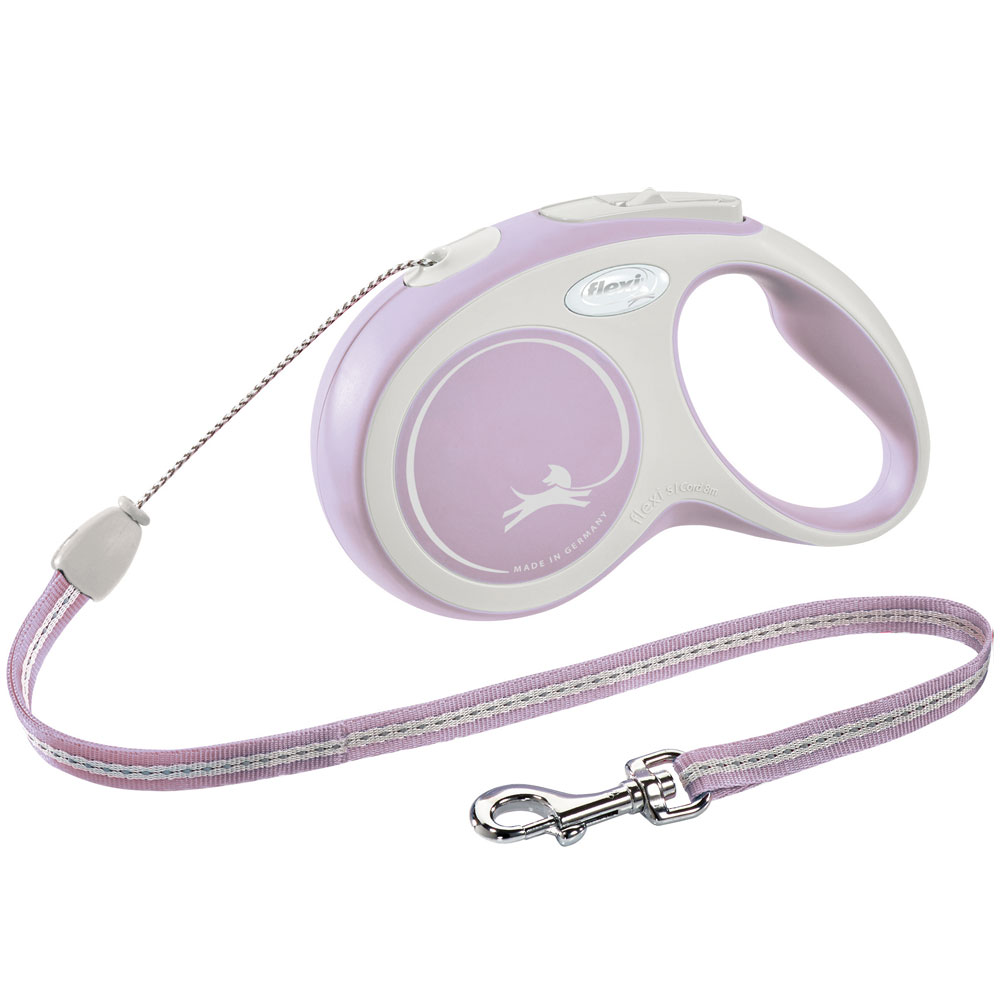 Bild 1 von FLEXI Rollleine New COMFORT Seil - 8m, bis 12kg  / (Variante) rosa