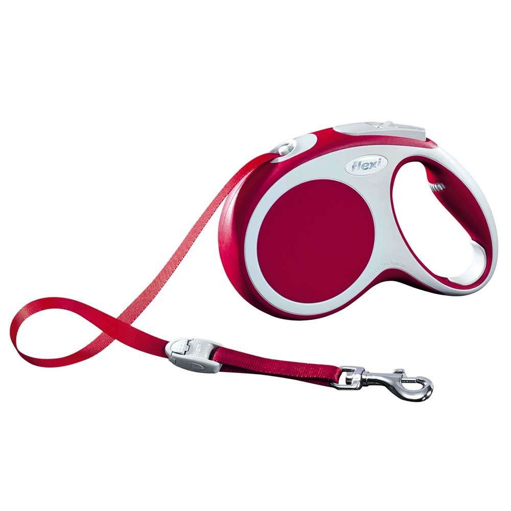 Bild 1 von Flexi VARIO Gurt-Roll-Leine - Größe M, 5m/bis 25kg  / (Variante) Rot