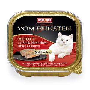 Bild 1 von Animonda Vom Feinsten mit Schlemmerkern mit Rind, Hühnchenbrust & Kräutern 100g
