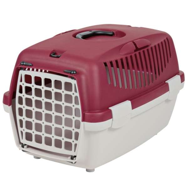 Bild 1 von Trixie Transportbox Capri I  / (Variante) Trixie Transportbox Capri I hellgrau/rot