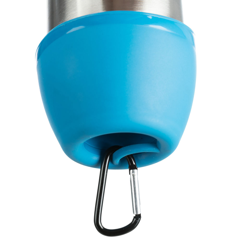 Bild 1 von Trixie Edelstahl-Flasche mit Trinknapf  / (Variante) Trixie Edelstahl-Flasche mit Trinknapf 300 ml