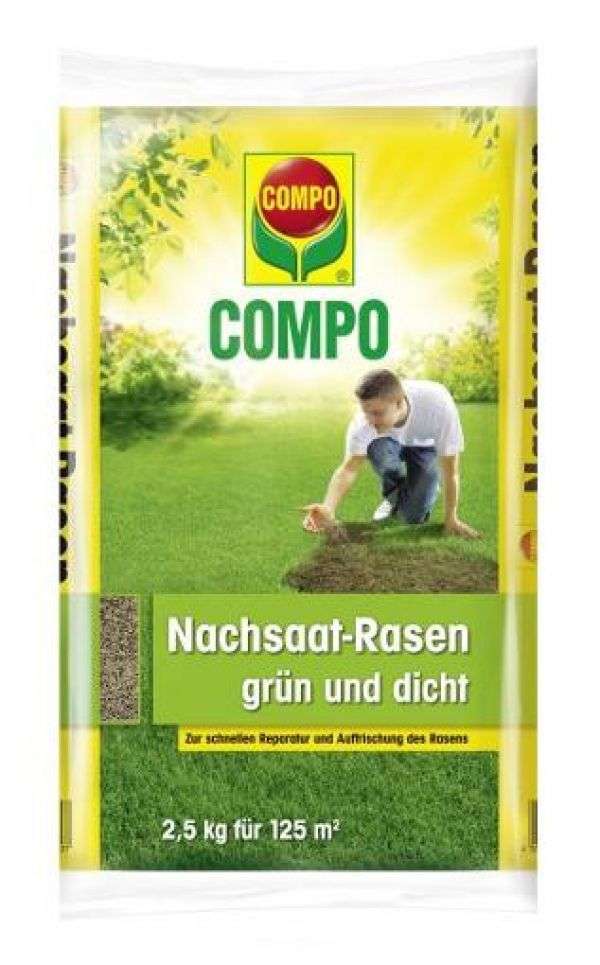 Bild 1 von COMPO Nachsaat-Rasen grün & dicht 2,5 kg