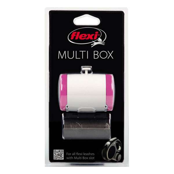 Bild 1 von Flexi VARIO Multi Box für Kotbeutel oder Leckerlis  / (Variante) Pink/Grau