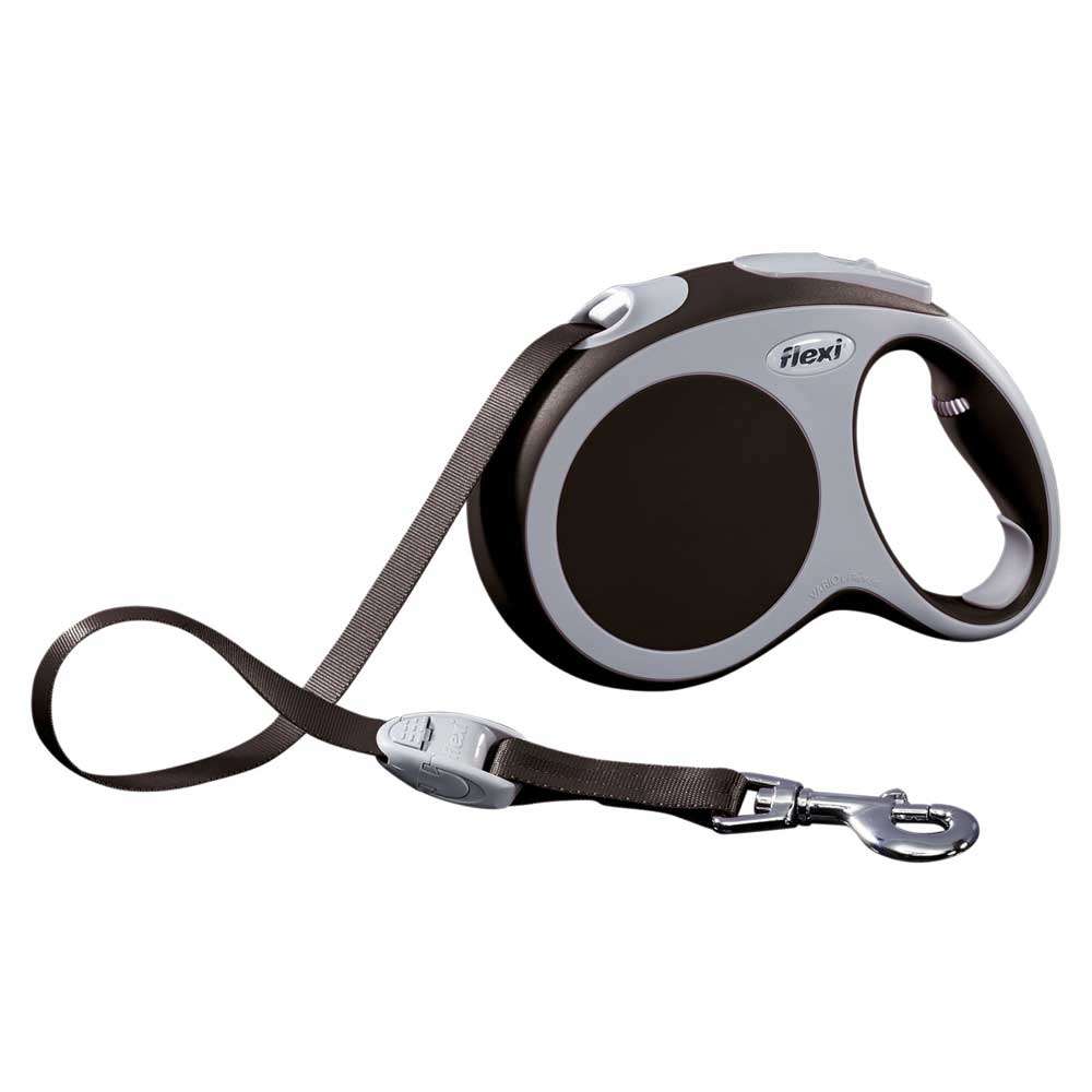 Bild 1 von Flexi VARIO Gurt-Roll-Leine - Größe L, 5m/bis 60kg  / (Variante) Braun
