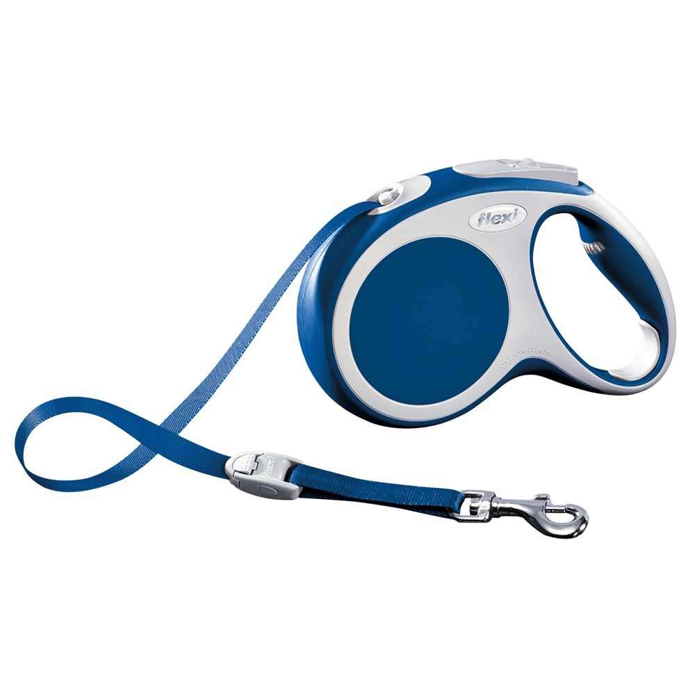 Bild 1 von Flexi VARIO Gurt-Roll-Leine - Größe M, 5m/bis 25kg  / (Variante) Blau