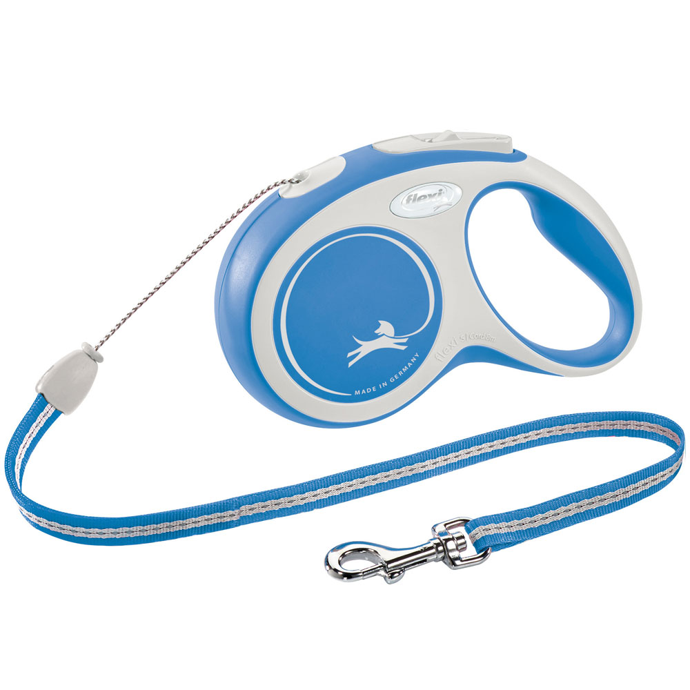 Bild 1 von FLEXI Rollleine New COMFORT Seil - 8m, bis 12kg  / (Variante) blau