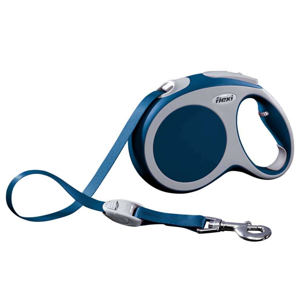Bild 1 von Flexi VARIO Gurt-Roll-Leine - Größe L, 5m/bis 60kg  / (Variante) Blau