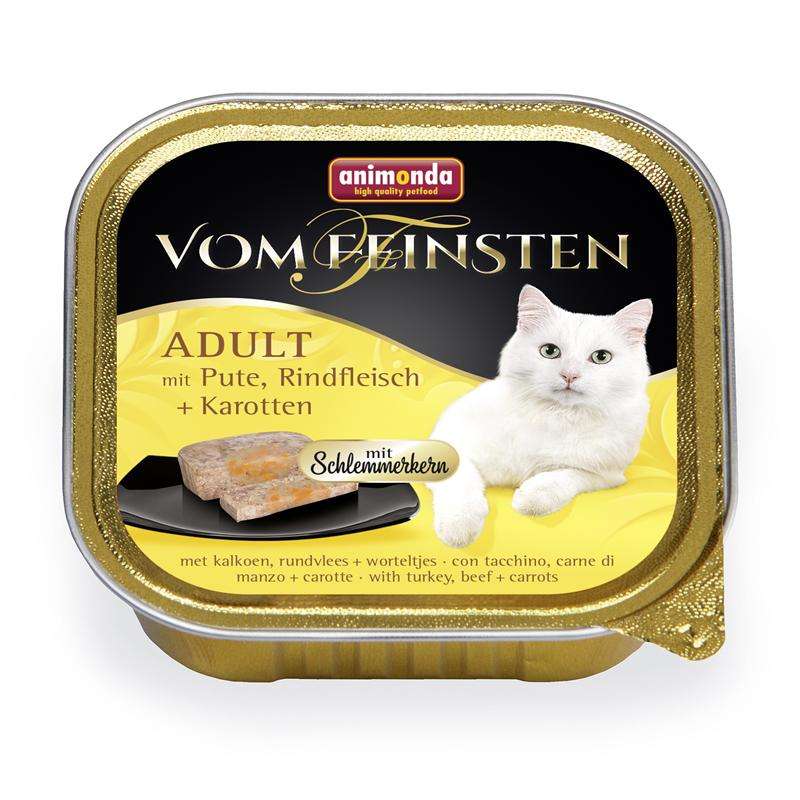 Bild 1 von Animonda vom Feinsten mit Schlemmerkern mit Pute, Rindfleisch & Karotten 100g
