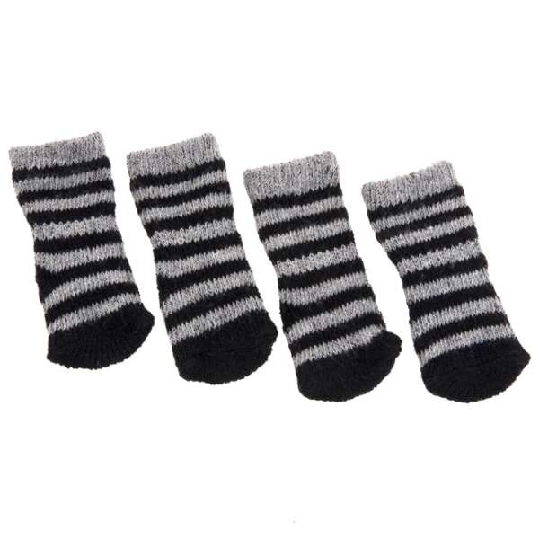 Bild 1 von Karlie Doggy Socks Hundesocken 4er Set - Schwarz/Grau  / (Variante) S