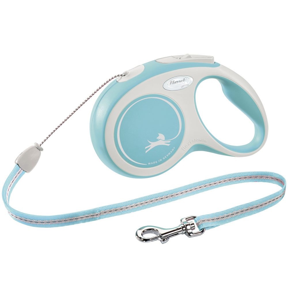 Bild 1 von FLEXI Rollleine New COMFORT Seil - 8m, bis 12kg  / (Variante) hellblau