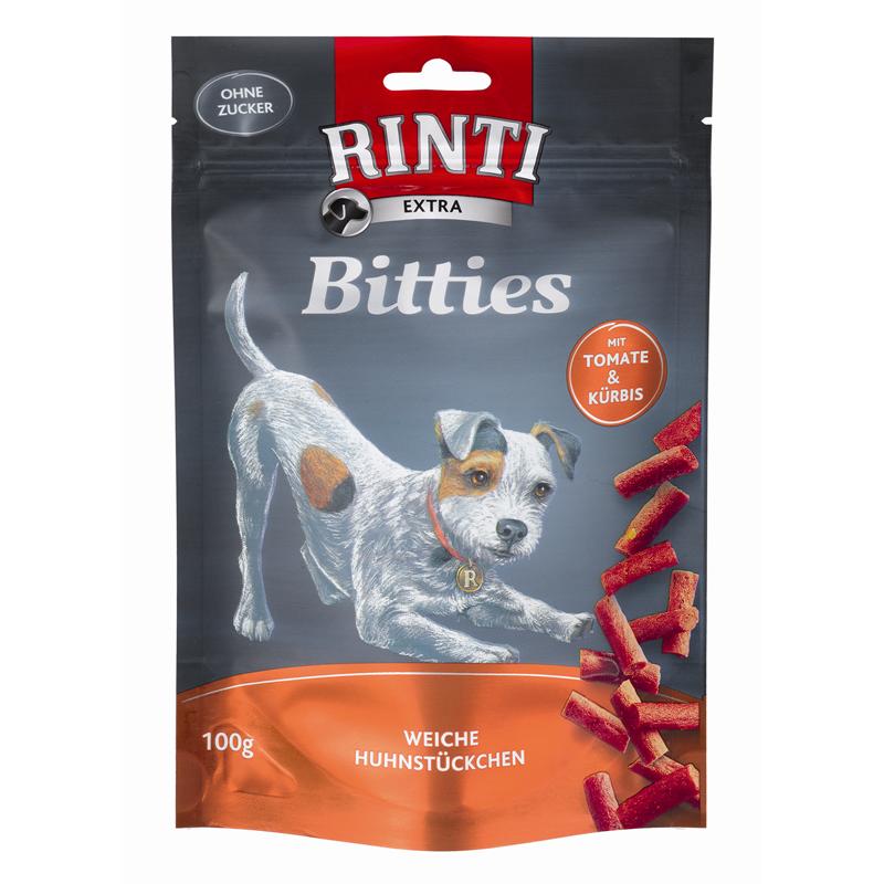 Bild 1 von Rinti Extra Snack Bitties 100g  / (Variante) Rinti Extra Snack Bitties 100g Tomate & Kürbis