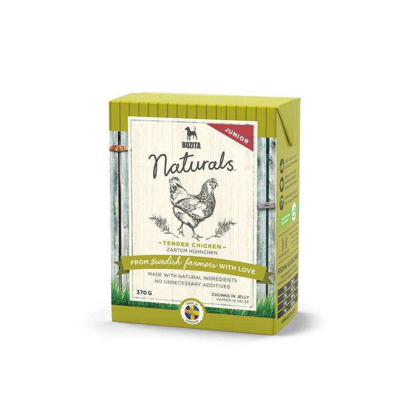 Bild 1 von Bozita Naturals Happen in Gelee Zartes Hühnchen Junior 370g