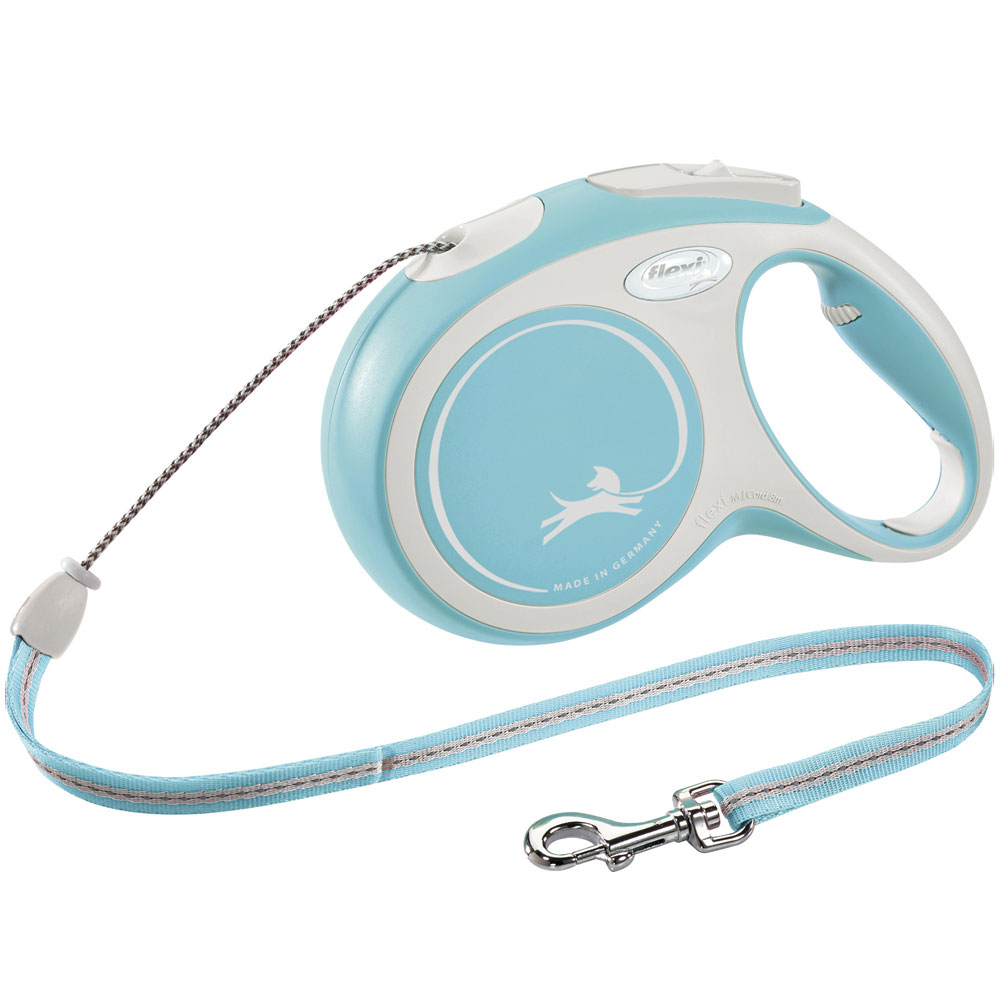 Bild 1 von FLEXI Rollleine New COMFORT Seil - 8m, bis 20kg  / (Variante) hellblau