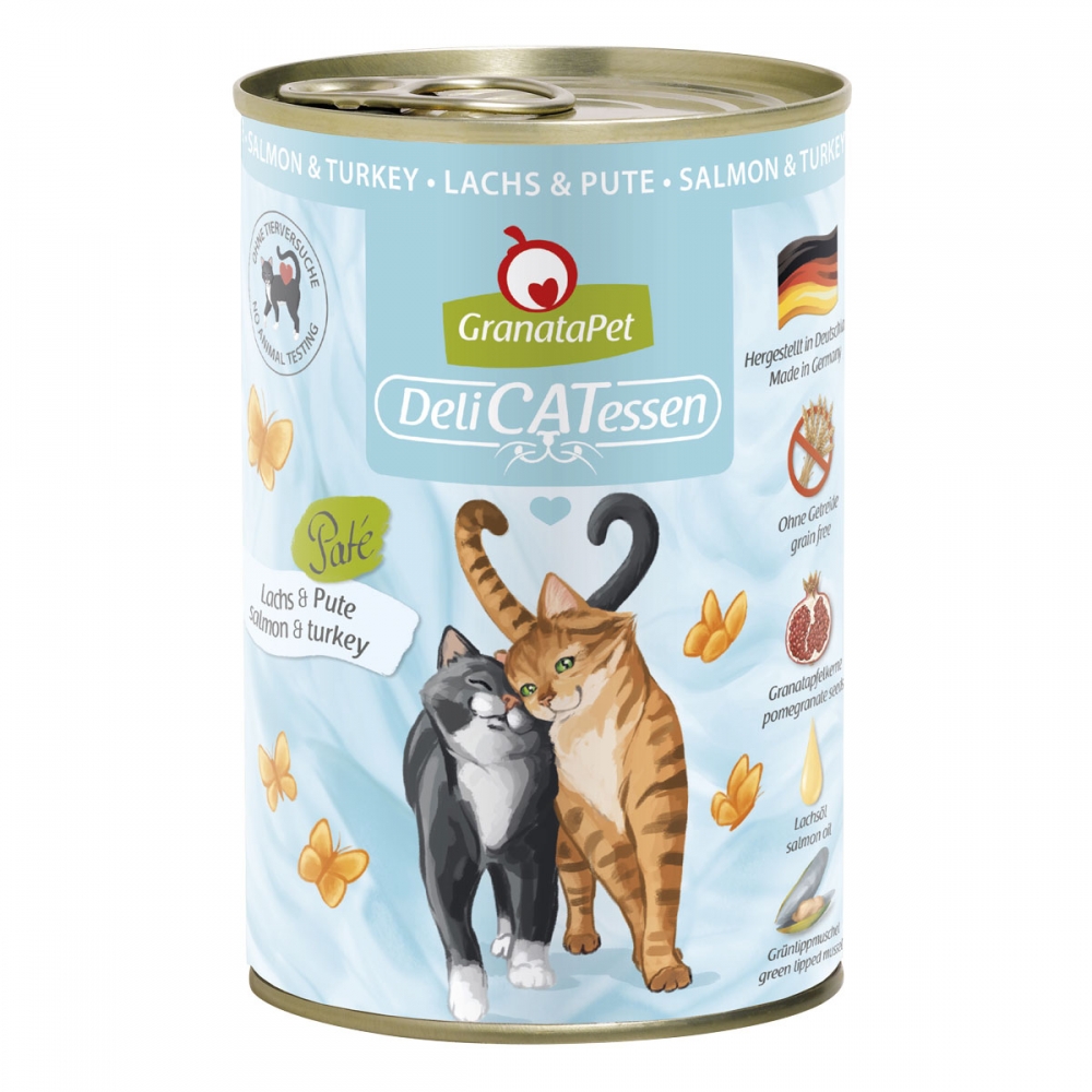 Bild 1 von GranataPet Delicatessen Dose Lachs & Pute  / (Variante) GranataPet Delicatessen Dose Lachs & Pute 400 g