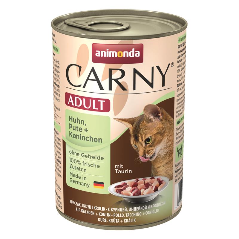 Bild 1 von Animonda Cat Dose Carny Adult Huhn & Pute & Kaninchen  / (Variante) 400 g