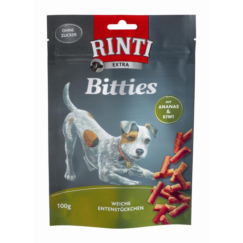 Bild 1 von Rinti Extra Snack Bitties 100g  / (Variante) Rinti Extra Snack Bitties 100g Ente & Ananas
