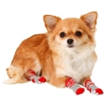 Bild 1 von Karlie Doggy Socks Hundesocken 4er Set - Rot/Grau  / (Variante) S