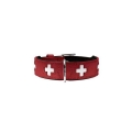 Hunter Halsband Swiss nickel, rot