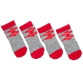 Bild 3 von Karlie Doggy Socks Hundesocken 4er Set - Rot/Grau  / (Variante) S