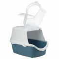 Bild 2 von Trixie Katzentoilette Vico Easy Clean  / (Variante) Trixie Katzentoilette Vico Easy Clean blaugrau/weiß